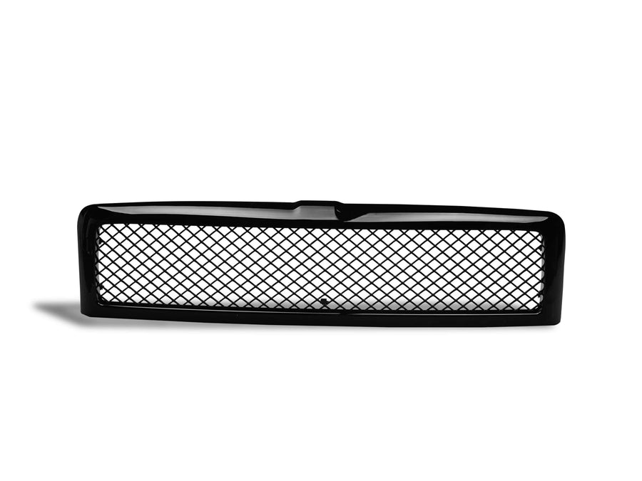 Mesh Front Hood Grille Armordillo USA 7169180 - Gloss Black Fits 1994-2001 Dodge Ram 1500