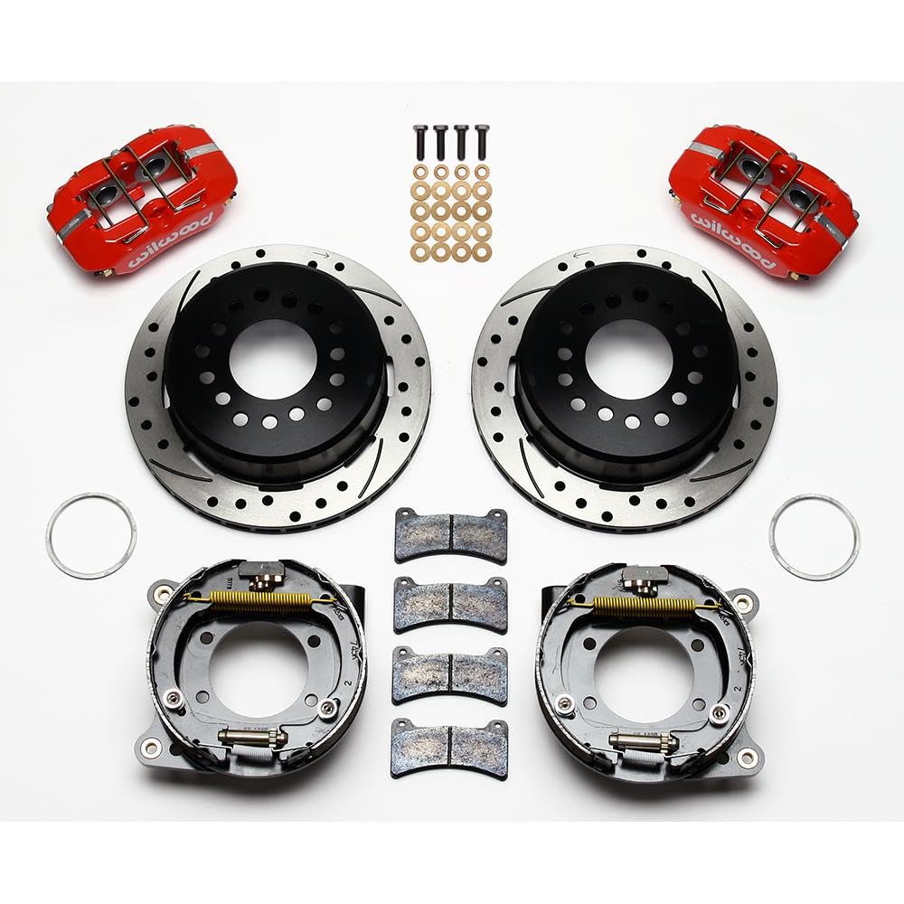 P-Brake Kit FDP-LP 11.00", Drill-Red