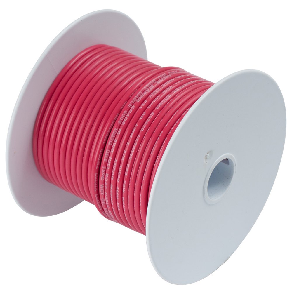 Marine Grade Ancor 106840 Electrical Primary Tinned Copper Boat Wiring (12-Gauge, Red, 400-Feet)