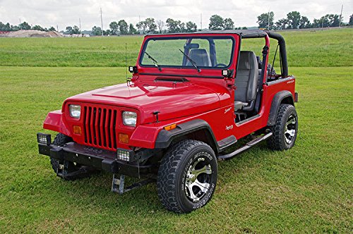 Lower Rough Country Windshield Cube Mounts for 87-95 Jeep Wrangler YJ - 70510