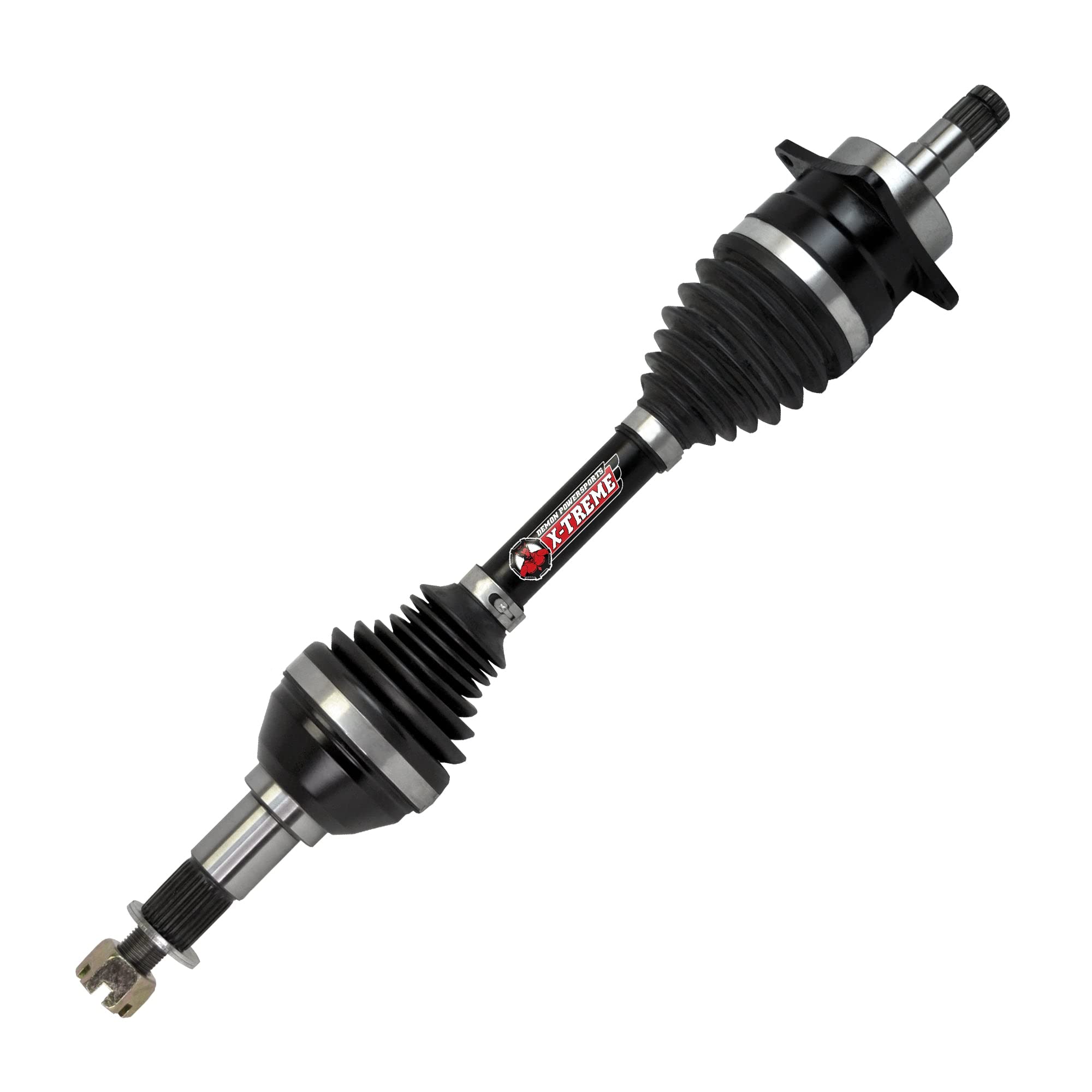 Demon Powersports Xtreme Front Left Heavy Duty Axle for (2009-12) Can Am Outlander 500 Max/Renegade 500, In 4340 Chromoly Steel Re-Engineered Cage Design & In Dual Heat Treated to Increase Strength