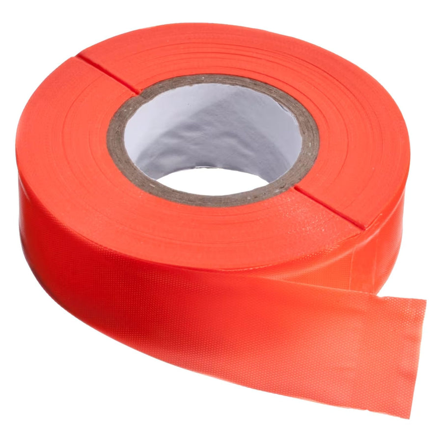 150' HME Trail Marking Ribbon - Environmentally Safe Fluorescent Orange Rugged Weather-Resistant Hunting Tape