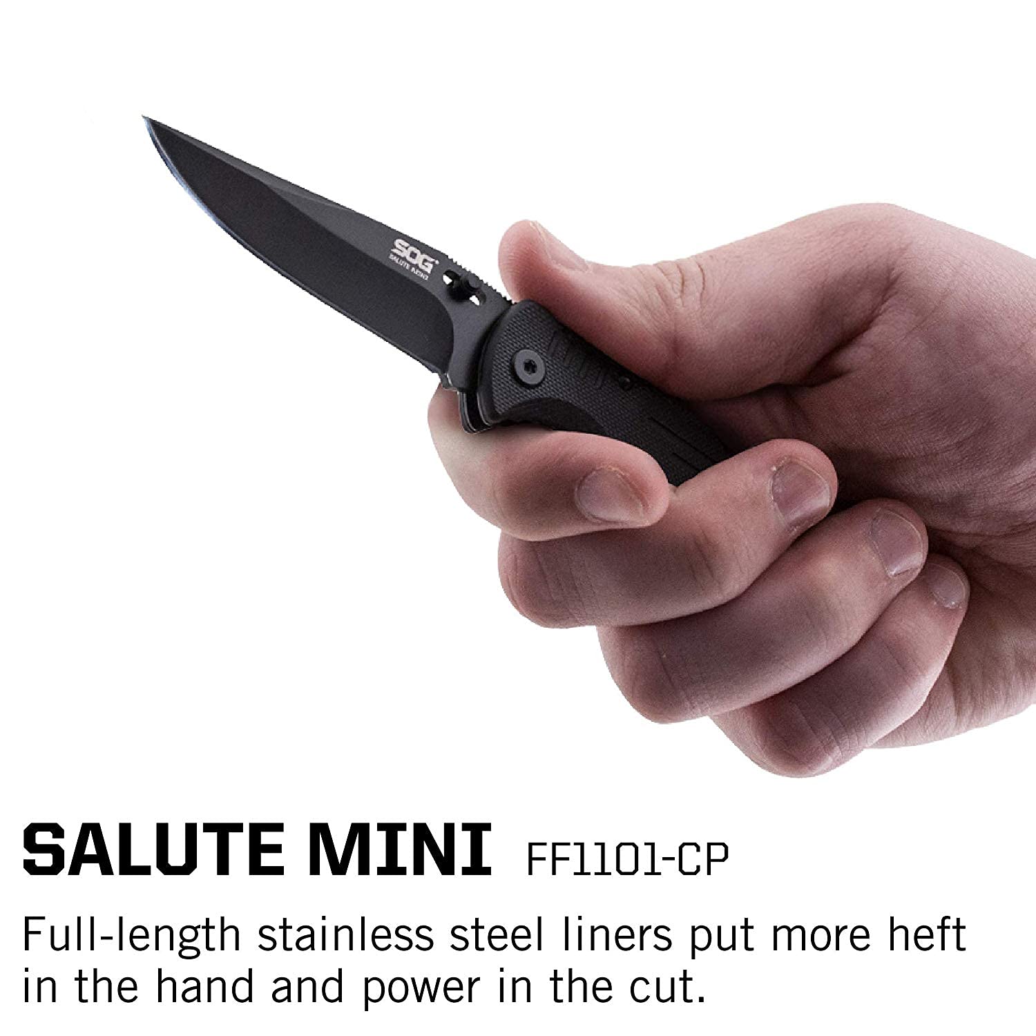 SOG Knives - Mini Salute, Black Oxide, G10