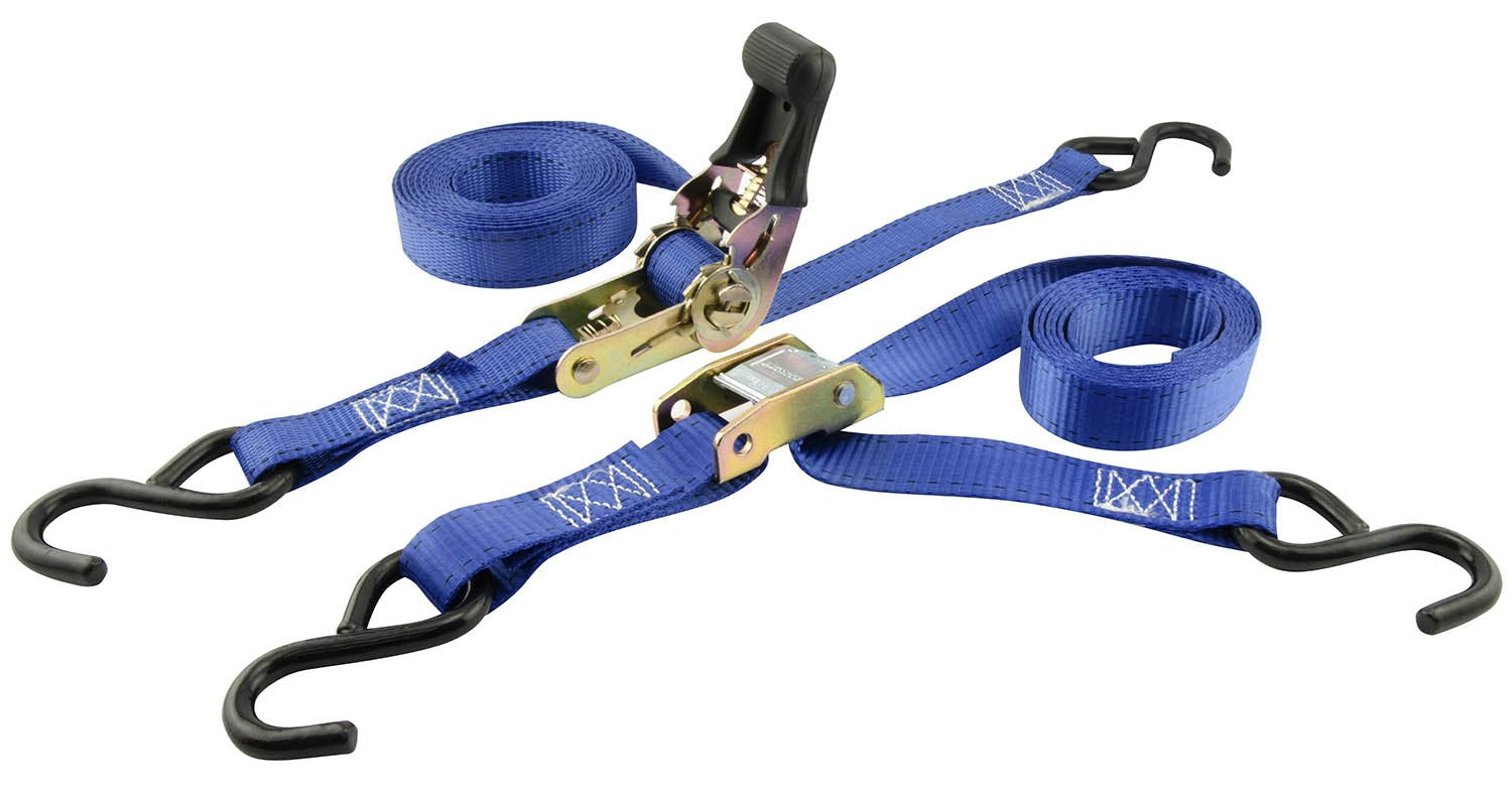 35606 Erickson Light Duty Tie-Down Strap, 2 Pack (Combo Pack Contains 2 Ratchet Straps and 2 Cam Lock Straps, 1200 lb Load Capacity)