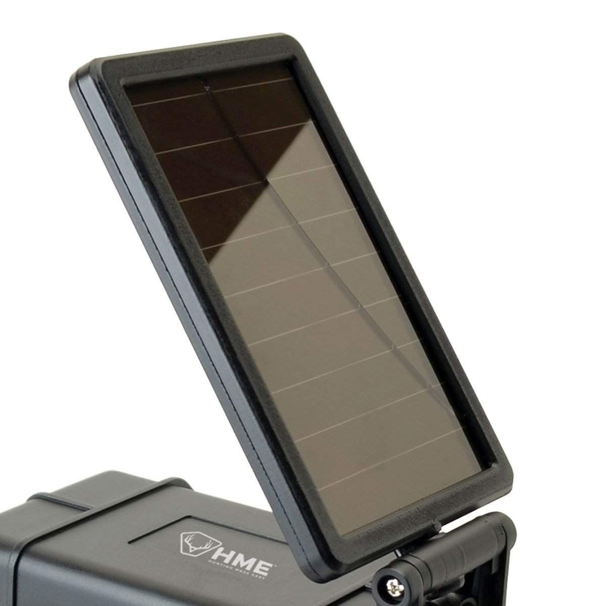 HME 12V/Solar Trail Camera Auxiliary Power Pack Durable Weather-Resistant Housing Easy Installation & Versatile Compatibility, Black