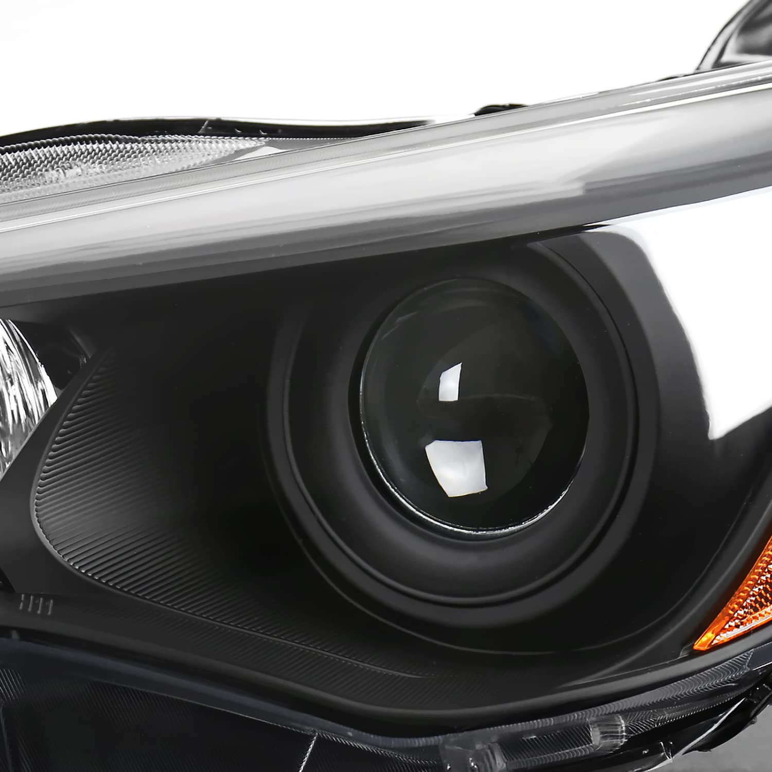 Black Projector Headlights SPEC-D TUNING Compatible with 2015-2017 Toyota Camry, Left + Right Pair Headlamps Assembly