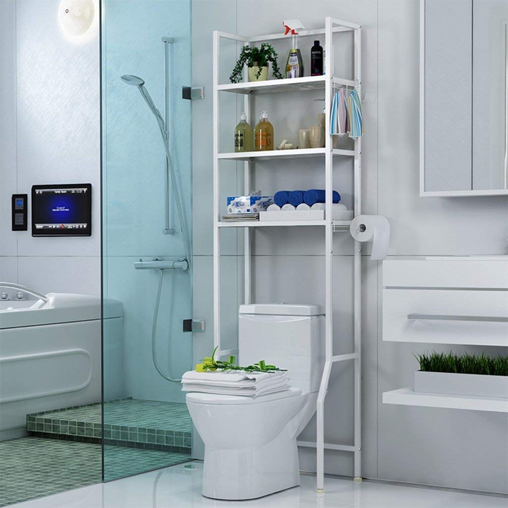 Bathroom Toilet Shelf BTBT Toilets Shelf Toilet Toilets Storage Shelf (color : Champagne gold)