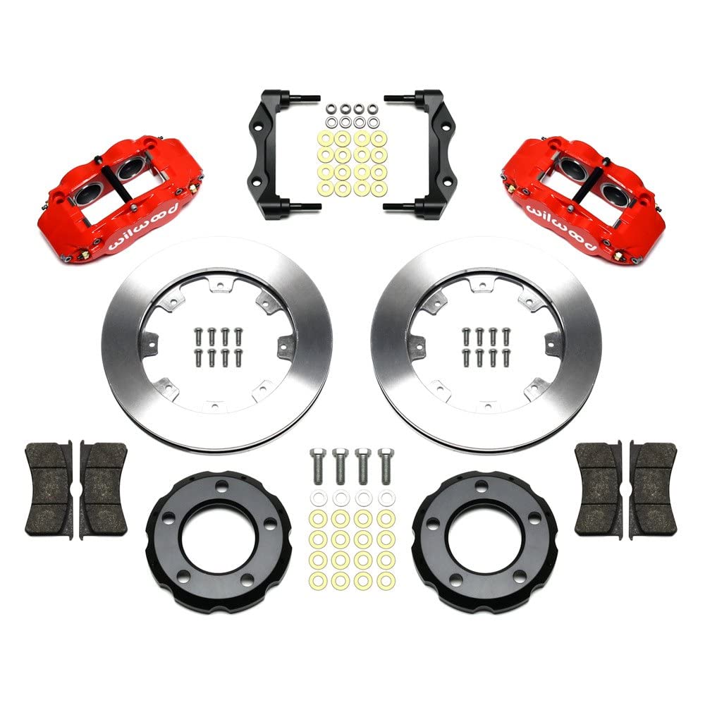 Front FNSL4R Kit,12.19", Drilled, Red
