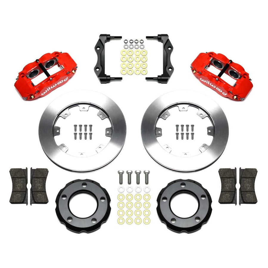 Front FNSL4R Kit,12.19", Drilled, Red