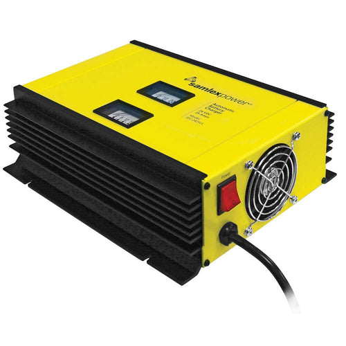 25A Samlex Battery Charger - 24V - 2-Bank - 3-Stage w/Dip Switch & Lugs - Includes Temp Sensor