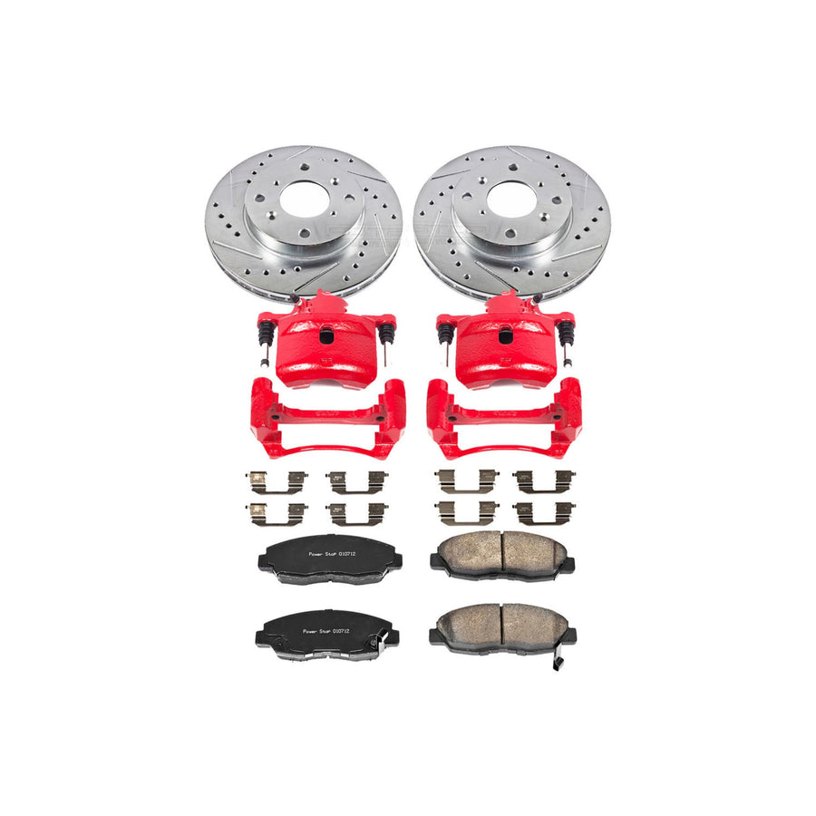 Z23 Evolution Sport Brake Kit Power Stop KC1239A with Calipers For Honda Accord 1998-2002 [Model Specific]