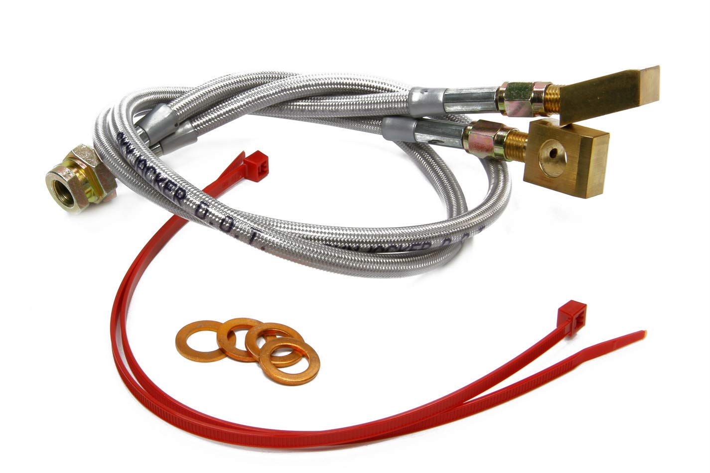 2.5"- 5" Skyjacker (FBL41) Stainless Steel Brake Line - Pair