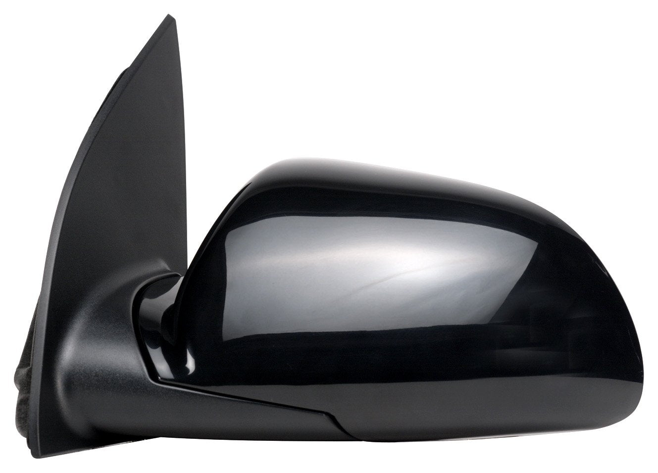Mirror Driver Side for Saturn Vue, Chevy Equinox, Pontiac Torrent, Black PTM, Foldaway, Power