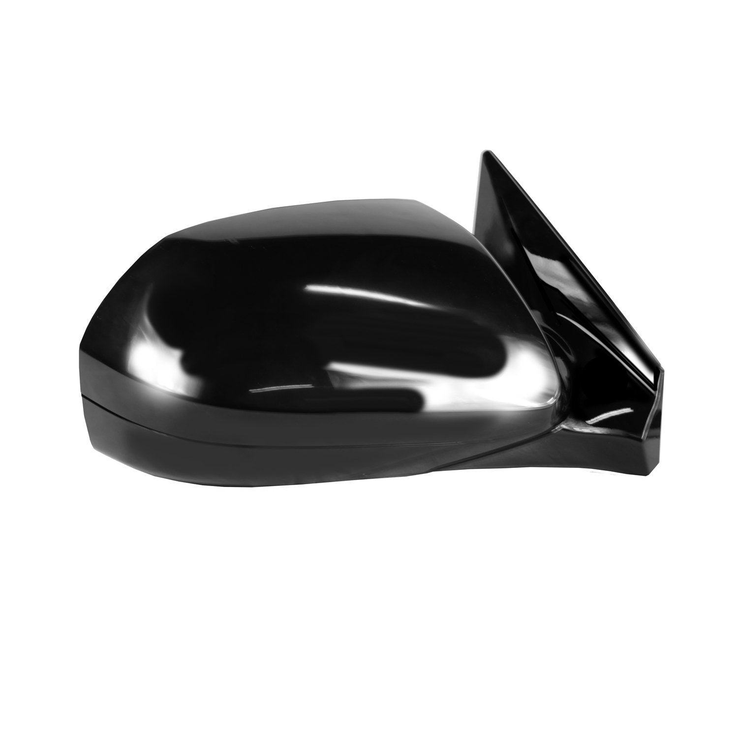 Fit System Side Passenger Mirror for Hyundai Santa Fe, Black w/PTM Cover, Foldaway, Does not Apply to Sport Models, Power