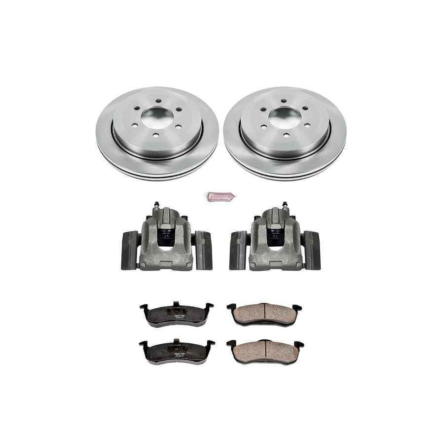 Power Stop KCOE4683 Replacement Rear Stock Brake Kit with Calipers For Ford Expedition 2007-2017, Lincoln Navigator 2007-2017 [Model Specific]
