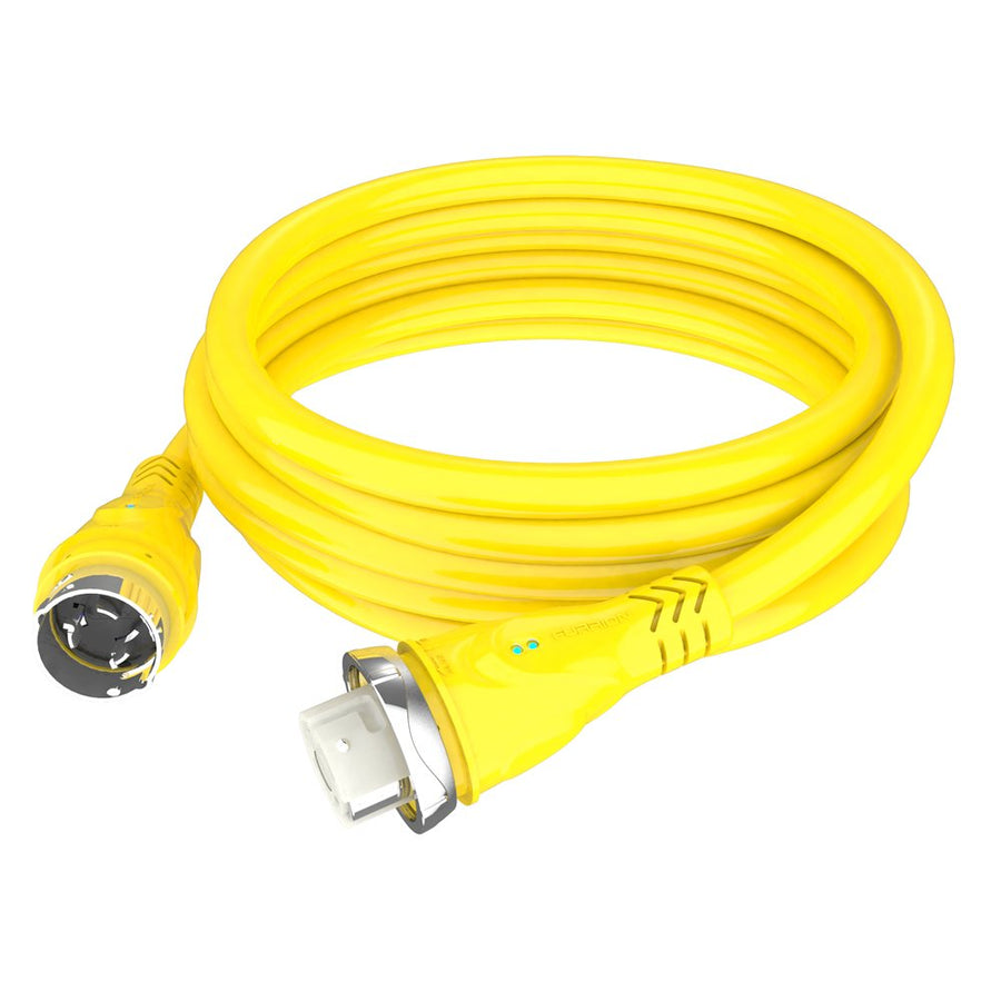 Furrion 50 Amp 125/250V Cordset 50ft with PowerSmart Technology, Heavy Duty, Marine UL Certified Cordset (Yellow) - F50250-SY