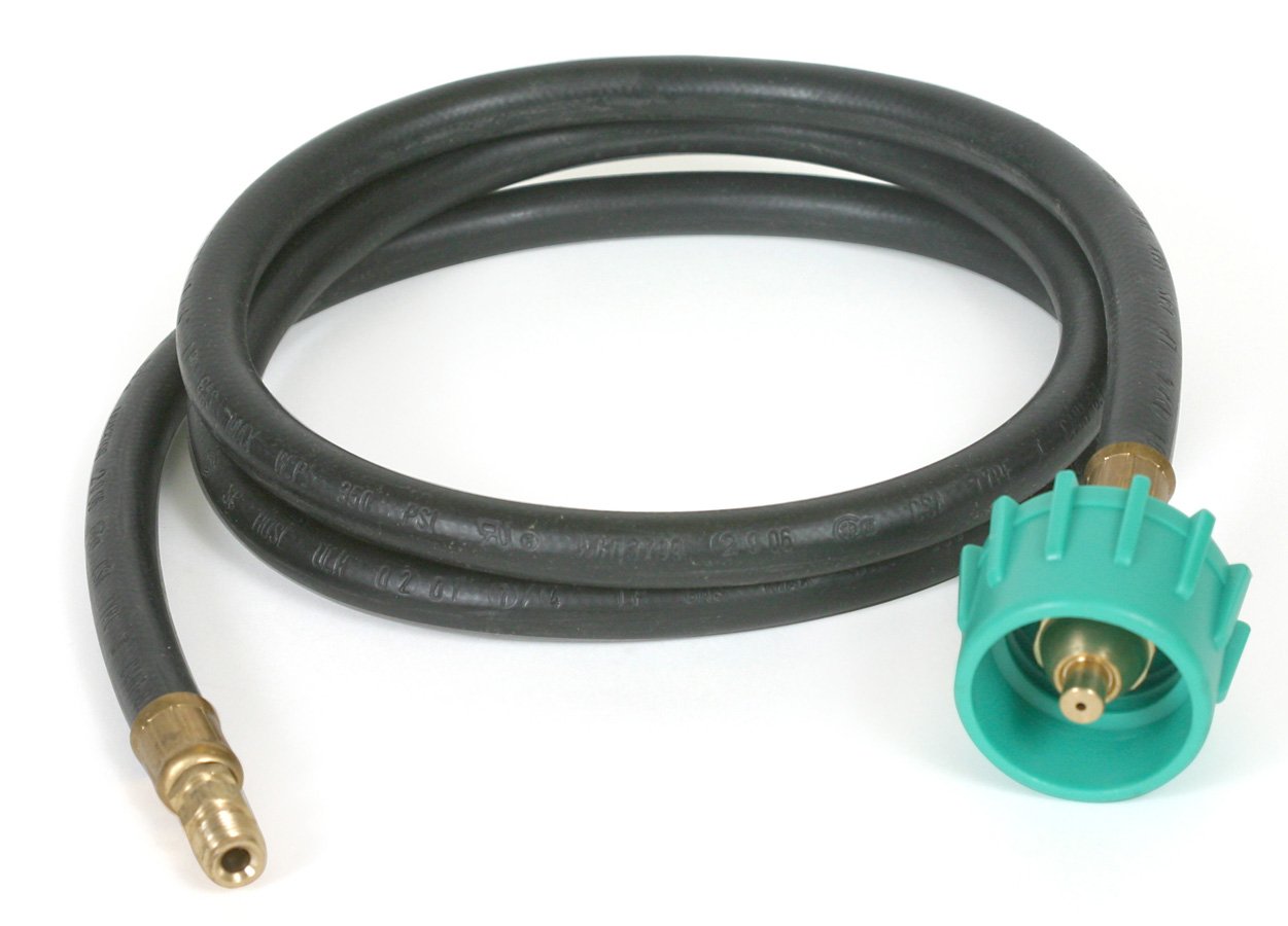 60" Camco Pigtail Propane Hose Connector, Connects Propane Cylinder to a RV or Trailer Propane Regulator, Provides Thermal Protection and Excess Flow Protection (59193)