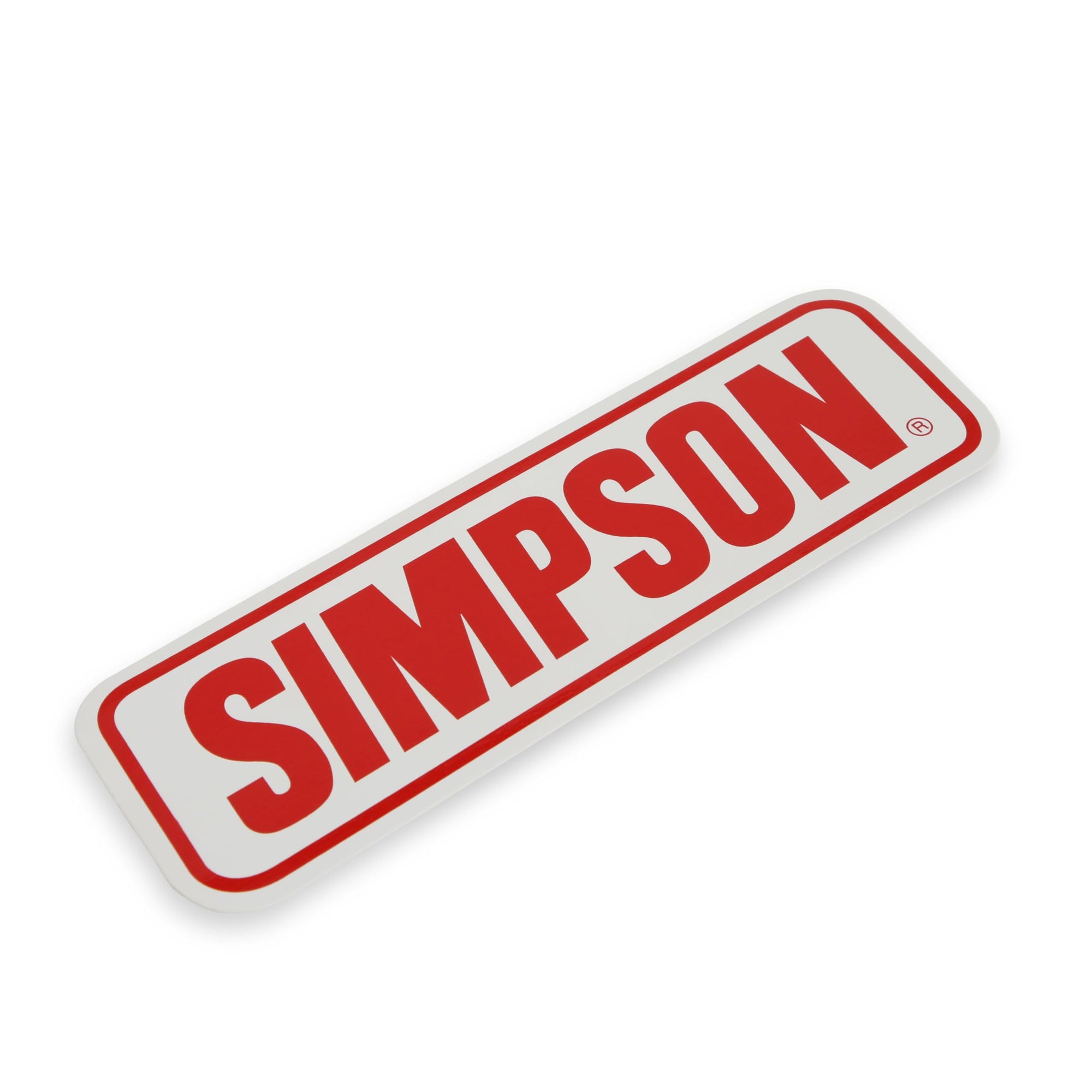 Simpson Decal TGSPLGS - Large - White/Red