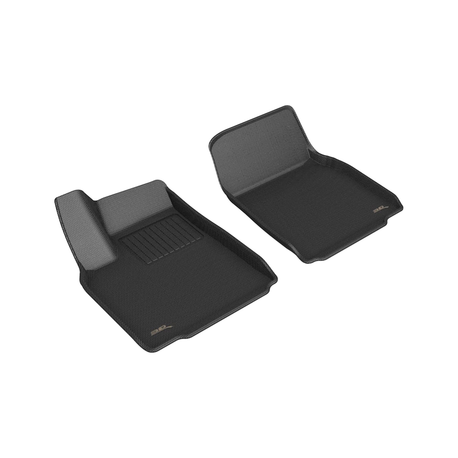 Custom Fit 3D MAXpider Kagu Floor Mat (Black) Compatible with Tesla Model X 2022-2025 - Front Row