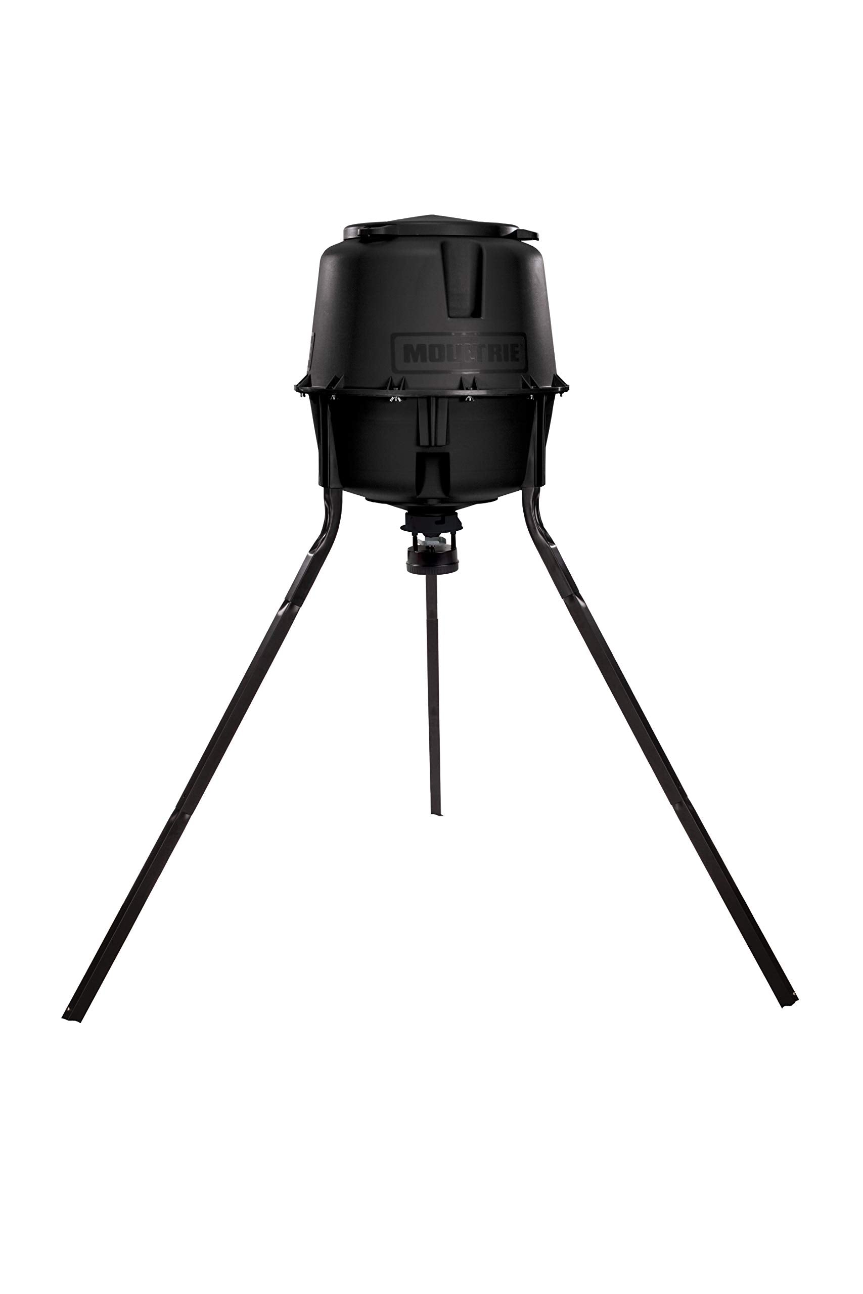 30-Gallon Moultrie Deer Feeder Tripod - Moultrie Quick-Lock Hopper System - Digital Timer Control - 200 lb Feed Capacity - Durable Polymer Build - Metal Spin Plate