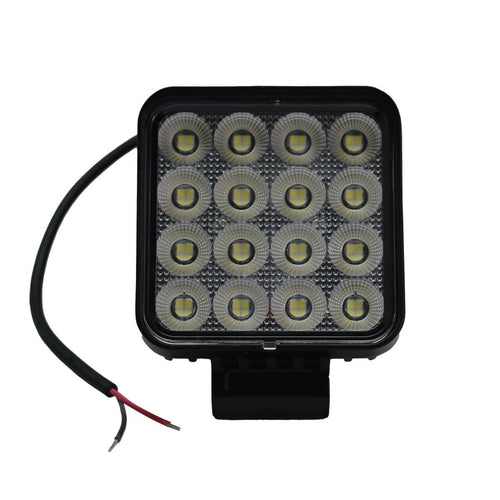 Auxiliary Light Race Sport Lighting Fit 4.25-inch 64-Watt Square IQ Series LED Flood Beam RS4IQ64WS