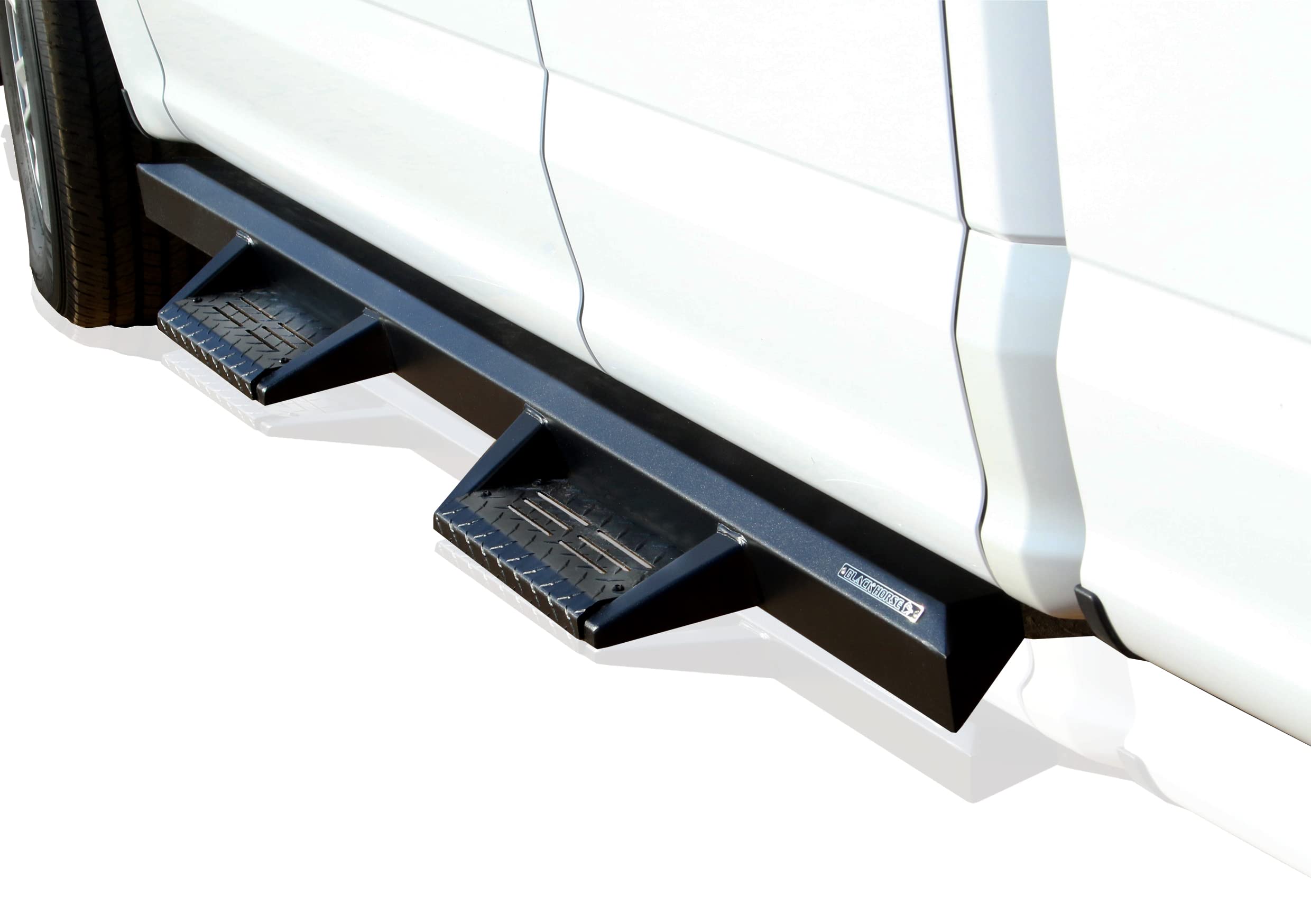 Heavy Duty Black Impact Drop Side Steps Compatible with 2018-2025 Jeep Wrangler JL 4-Door -IM-JEJL4D