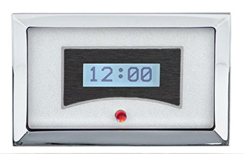 57 Chevy Dakota Digital Car Clock Gauge for VHX gauges only Silver Alloy White Backlighting VLK-57C-S-W