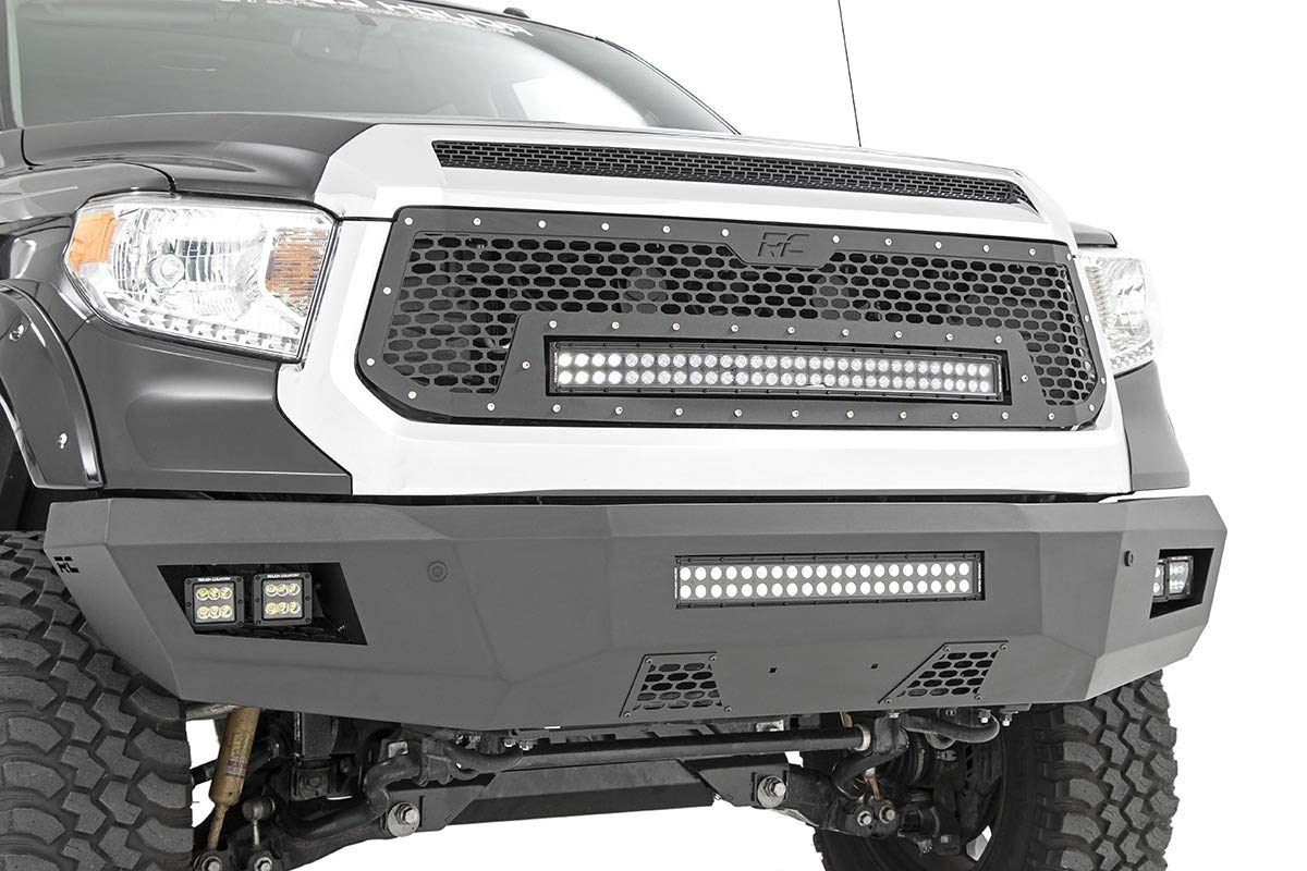 Rough Country Front Heavy Duty LED Bumper for 2014-2021 Toyota Tundra - 10777