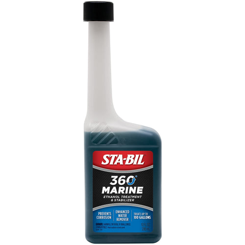 STA-BIL 360 Ethanol Treatment and Marine Fuel Stabilizer - Prevents Corrosion - Helps Clean Fuel System For Improved In-Season Performance - Treats Up To 100 Gallons, 10 fl. oz. (22241)