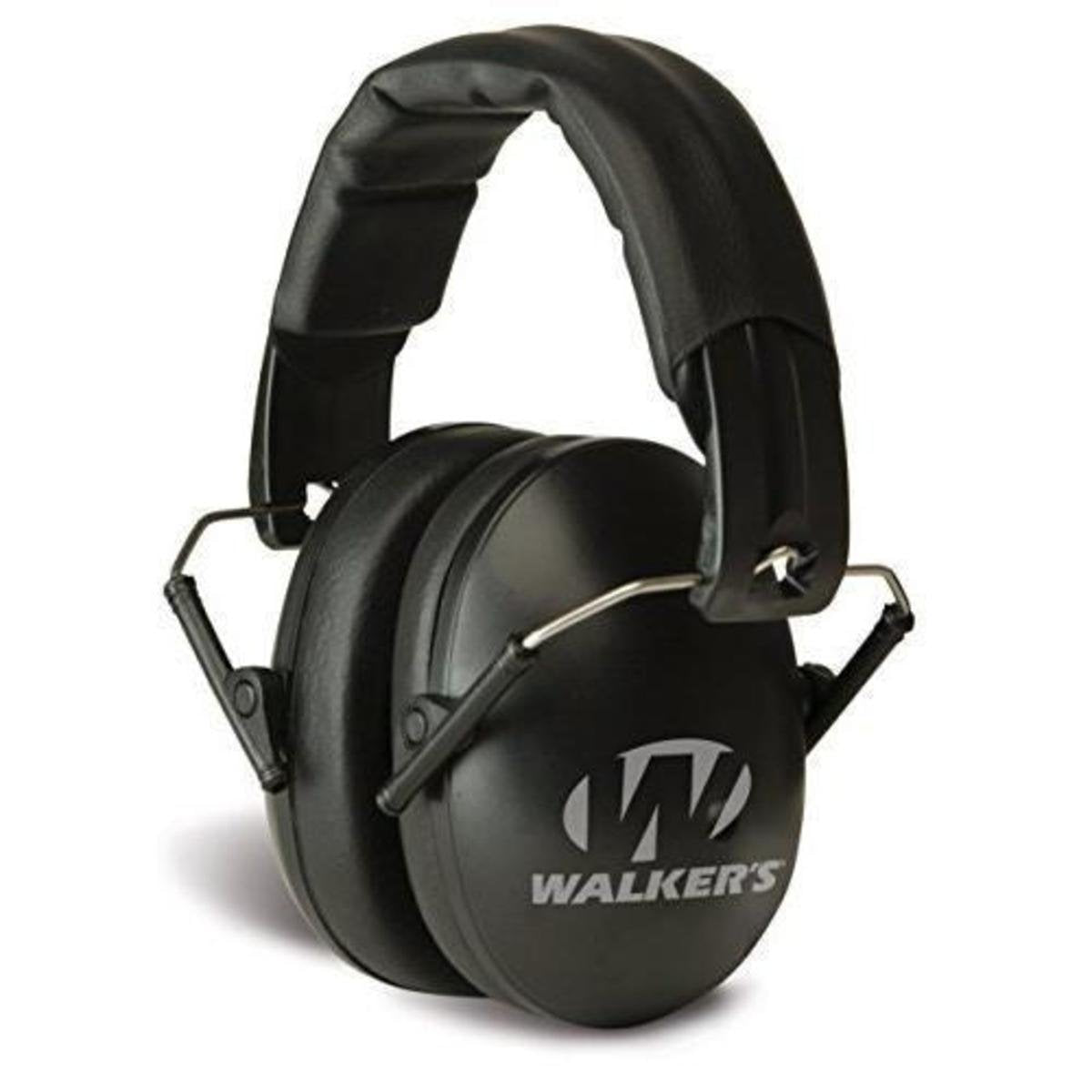 Low Profile Walker's Game Ear Folding Muff, Black
