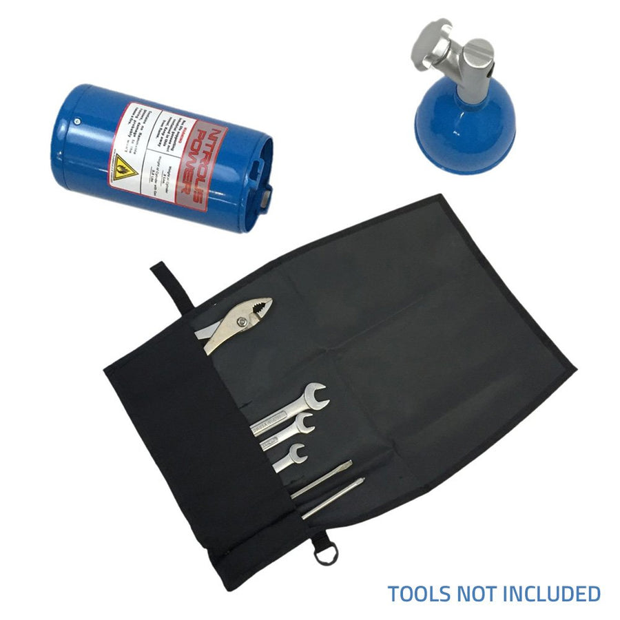 Blue Nitrous Power Storage Container and Tool Roll