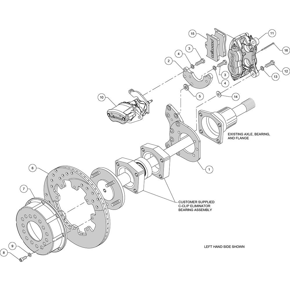 P/S FDLI Rear Kit,w/MC4 P-Brake