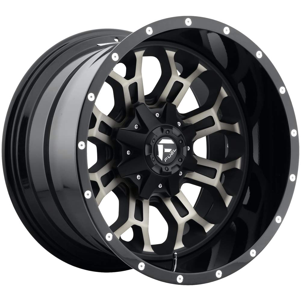 Black Fuel Wheel Crush with Painted Finish (22 x 14. inches /6 x 135 mm, -70 mm Offset)