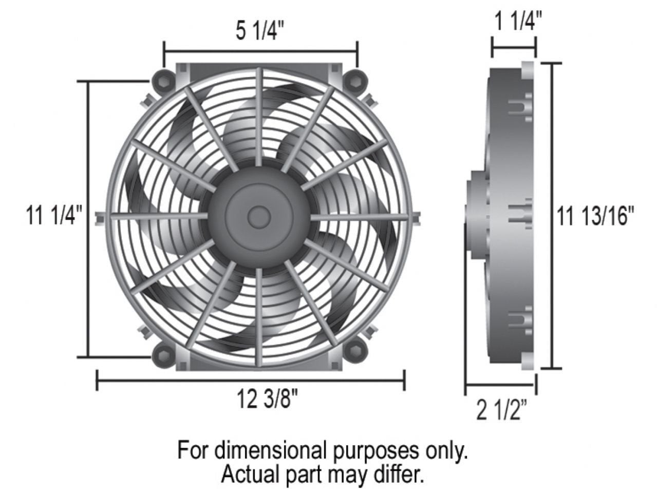12" Derale Tornado Electric Fan Premium Kit 16512