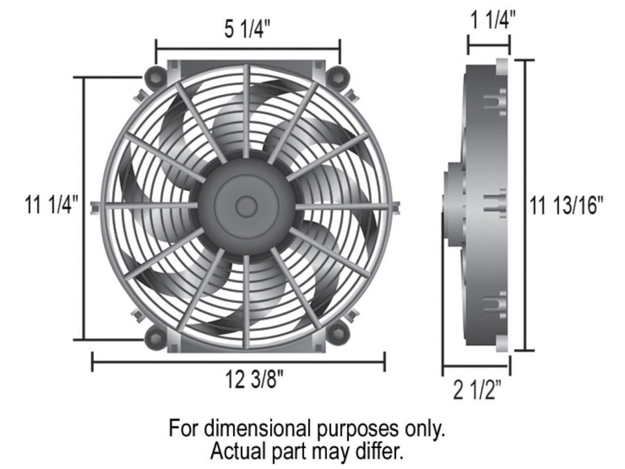 12" Derale Tornado Electric Fan Premium Kit 16512