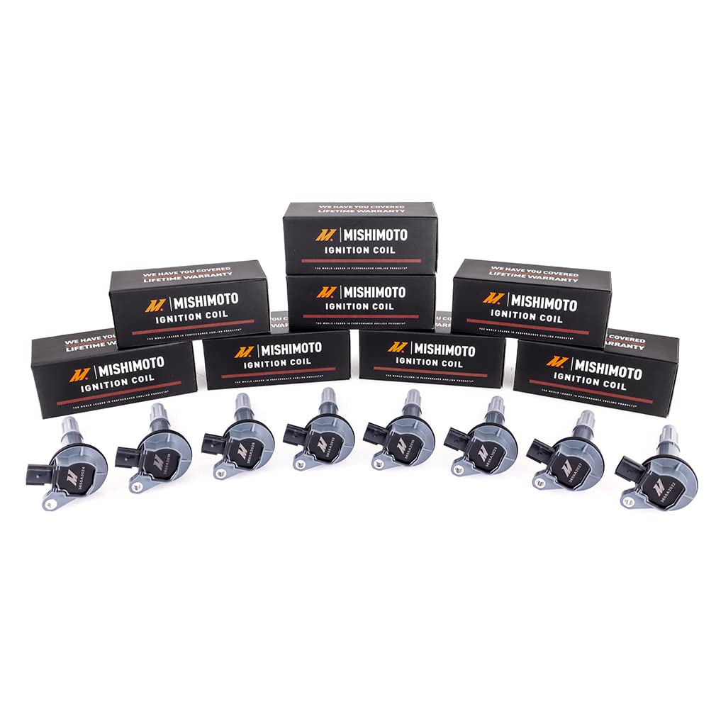 Mishimoto Compatible Ignition Coil With Ford Mustang 5.0L 2011-2016, Set of 8