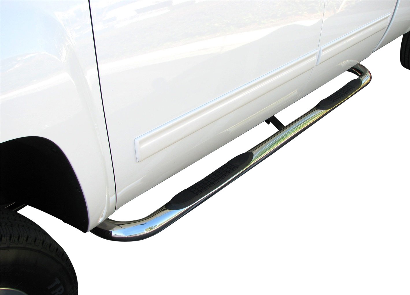 3" Round Ionic Automotive All Stainless Steel Nerf Bars Compatible with 2015-2022 Chevrolet Colorado/GMC Canyon Crew