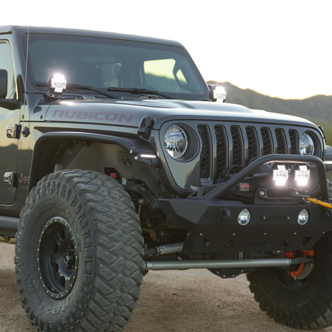 TM5 NACHO Combo White LED Multifunction Off Road Lights. 3 Functions 1 Light. Area, Low Beam Spot Flood, and High Beam Spot Flood Output (Set of 2)