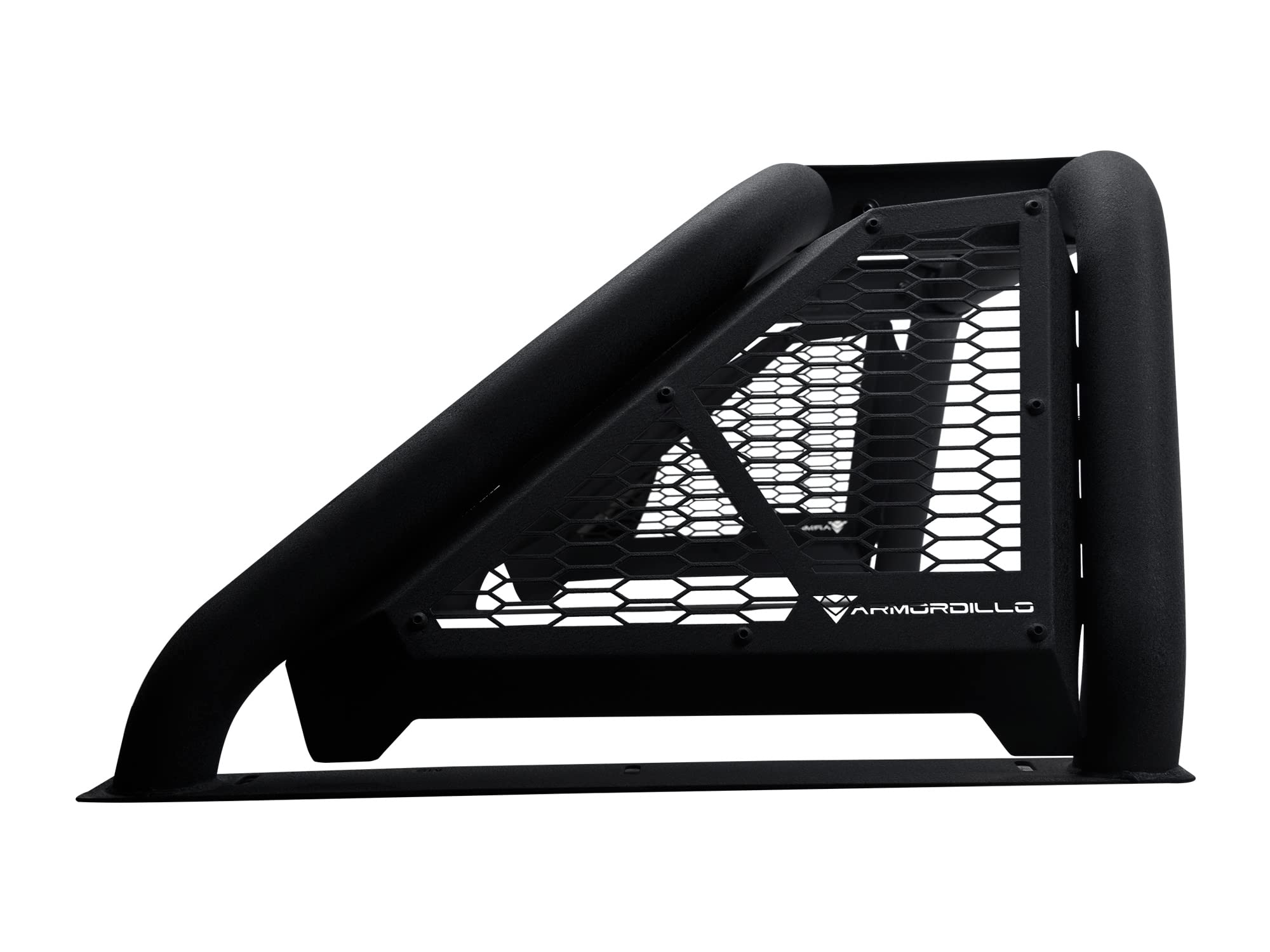 8707807 Armordillo USA CR-B Honeycomb Mesh Steel Chase Rack - Textured Black Fits Mid Size Pickup Truck, Mid Size Pickup Trucks