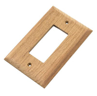 Teak Whitecap Ground Fault Outlet Cover Receptacle Plate
