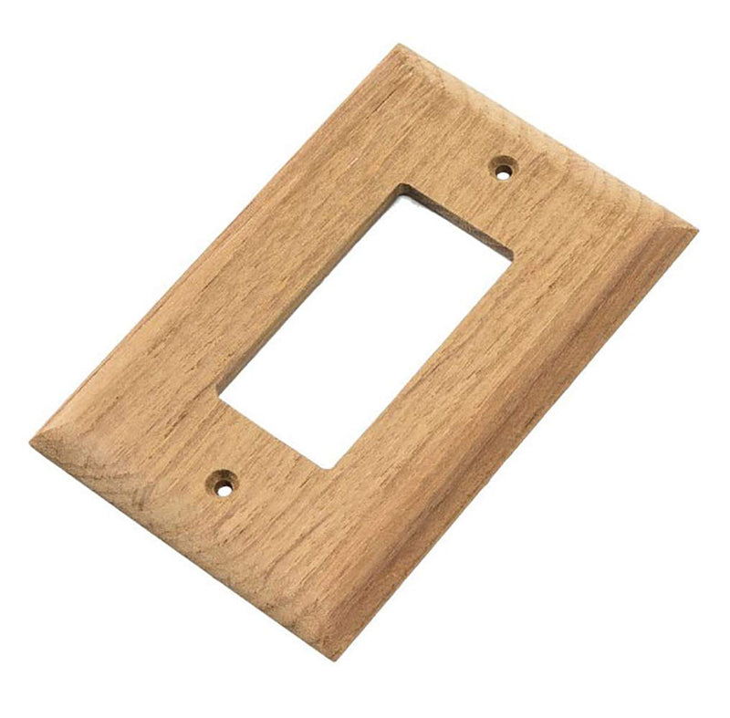 Teak Whitecap Ground Fault Outlet Cover Receptacle Plate