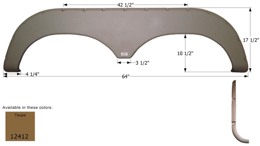 Fender ICON Skirt, Tandem, Jayco, FS2412, Taupe