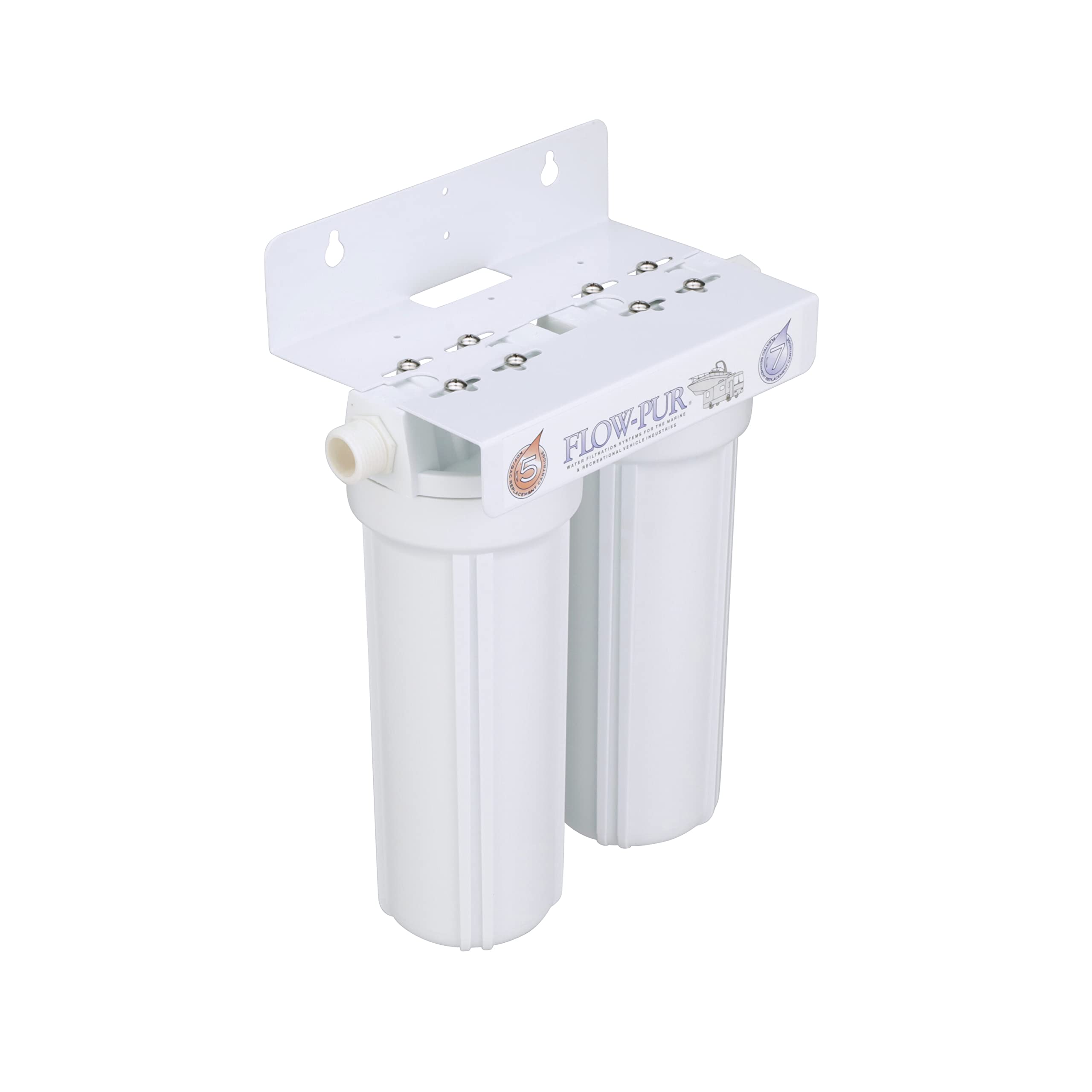 Duo Watts 520022 Exterior RV/Boat Water Filter with Garden Hose Fittings