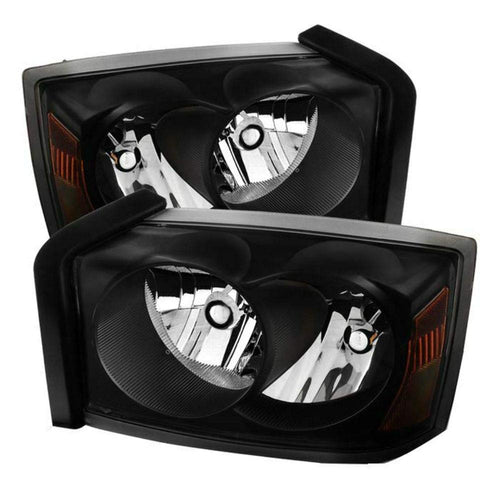 (Akkon) Crystal Dodge Dakota 05-07 Headlights - Black