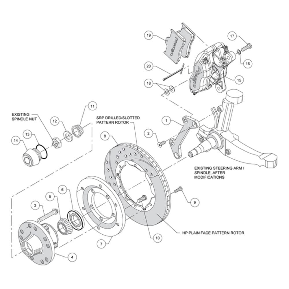 Red FDLI Front Kit,11.00"