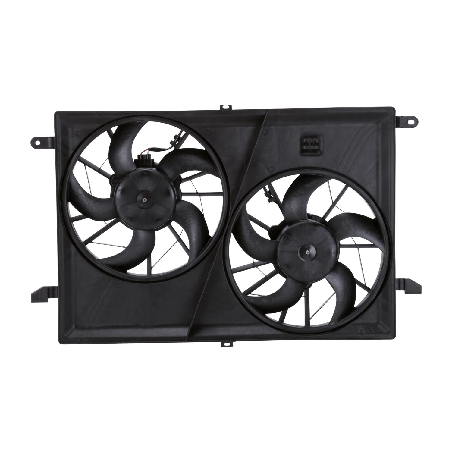 Cooling Fan Assembly TYC 621930 Compatible with 2007-2019 GMC Acadia, Black