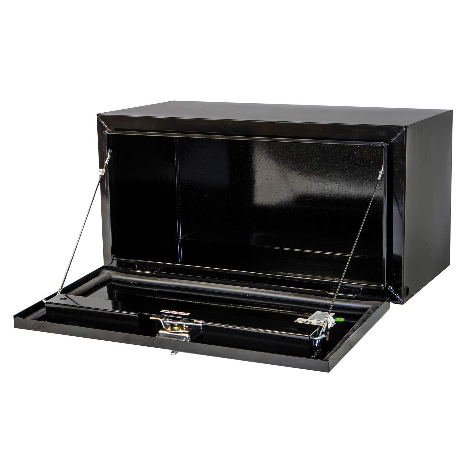 JOBOX Crescent Black Steel Underbed Box 60" x 18" x 18" - 794982