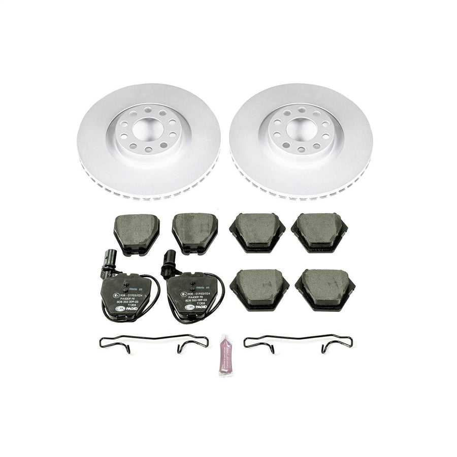 Euro-Stop Power Stop ESK948 Brake Kit Front For Audi A6 Quattro 2000-2004, Audi S6 2002-2003 [Model Specific]