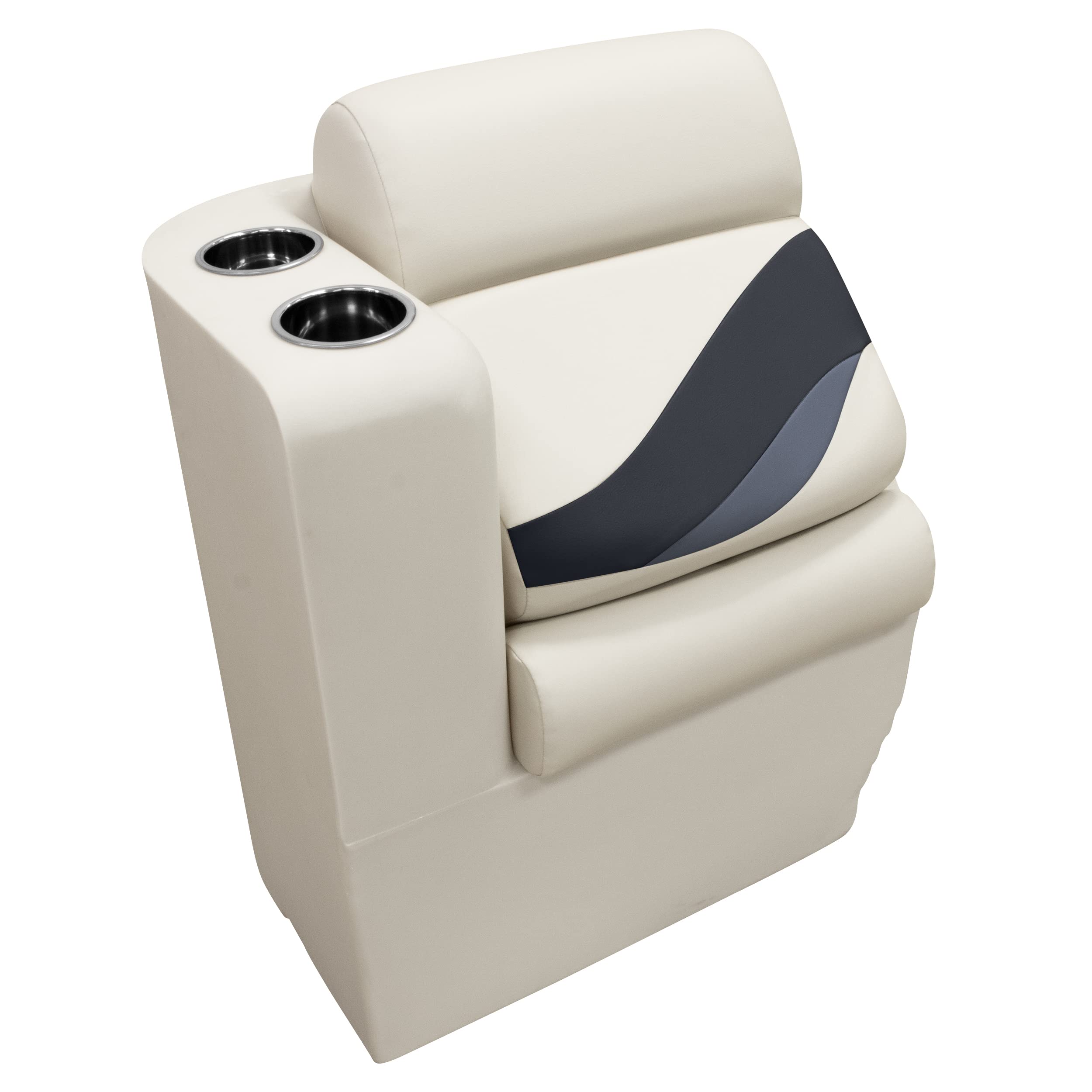 Wise Premier Series BM13006L-986 Pontoon Left Lean Back Recliner, Platinum/Spectra Navy/Cobalt
