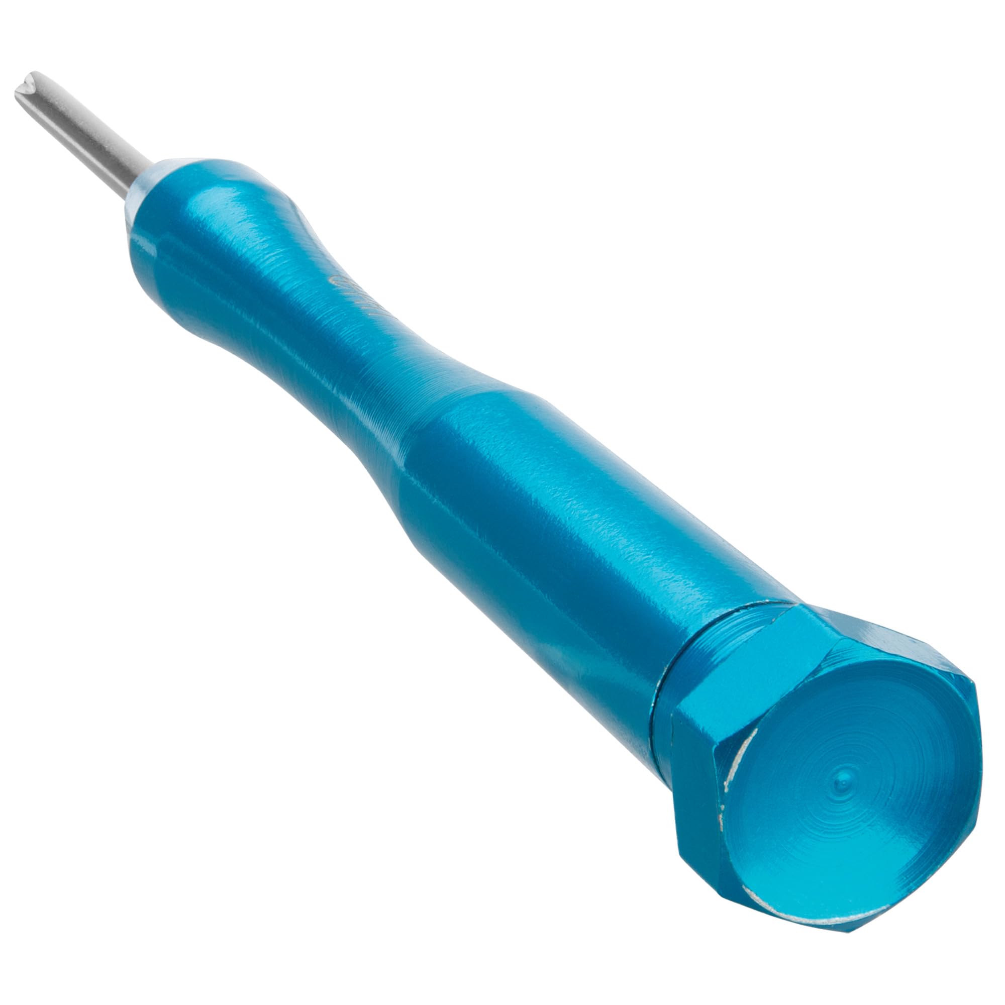 W80032 Performance Tool 6-Piece Aluminum Precision Screwdriver Set with Clear Case, 3 Slotted, 3 Phillips, Rotating Cap Aluminum Handles, Precision Ground Tips, Blue Anodized Aluminum Handles
